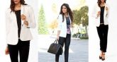 Blazer Branco c/ Botão preto