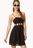 Vestido de tiras com Spikes